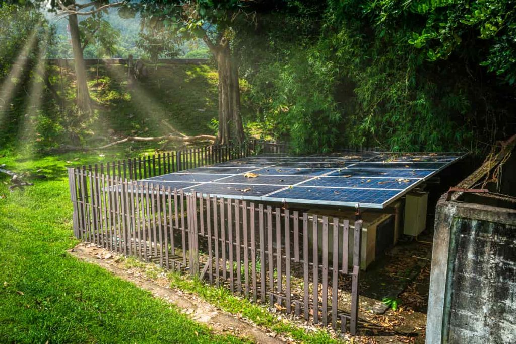 panneaux solaires jardin écoresponsable
