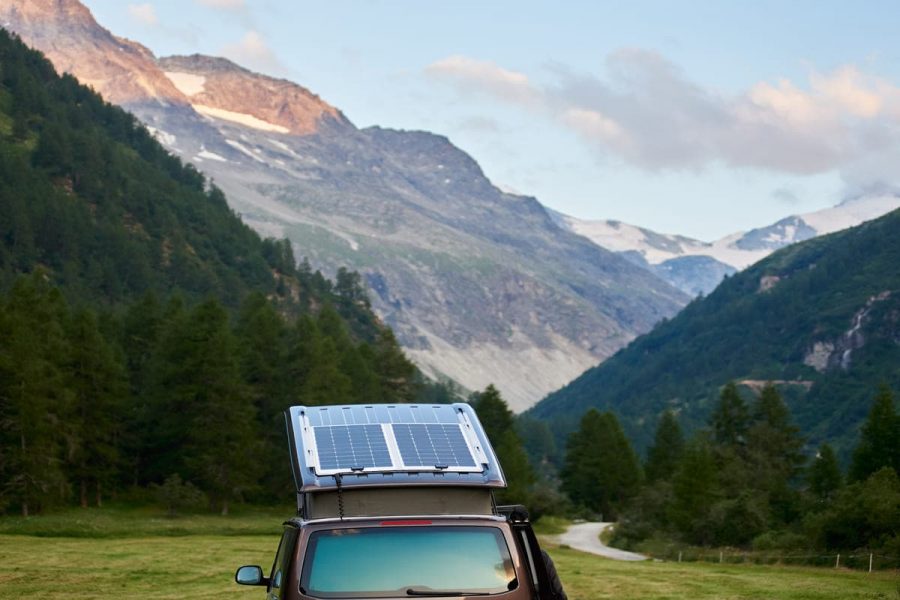 Petit panneau solaire camping-car